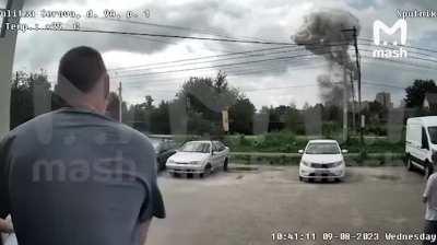 Explosion of unknown origin on Optical-Mechanical Plant in Sergeev Posad, Moscow Oblast, Russia (09.08.2023)