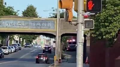 2 fire trucks collided on Broadway and Straight Street in Paterson, NJ. 8 hurt, 1 Serious