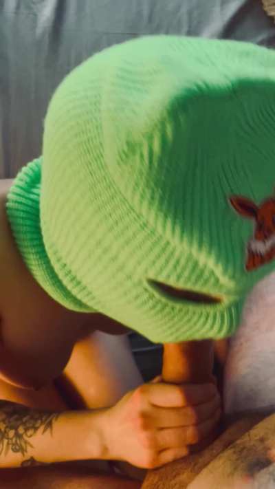 She’s so happy when she has a good cock in her mouth… ☀️🍆