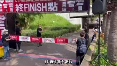 to hold the finish line
