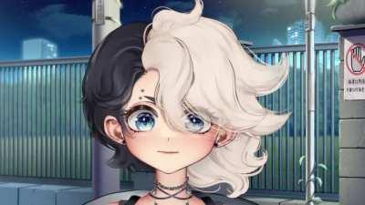 My favorite thing about my model is how expressive it is without any set expressions! It even tracks chewing!! This was my first time rigging with VBridger and I'm glad I gave it a shot :D