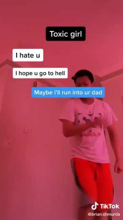 She just got destroyed