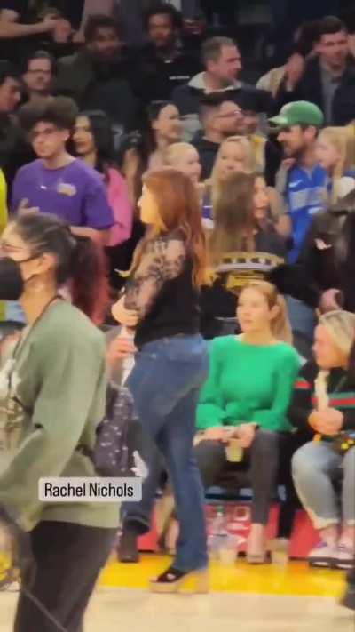 Rachel Nichols - Court side @ a Lakers Game