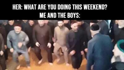 Can't miss out on a good time with the boys