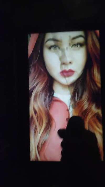 Cumtribute sexy Latina face