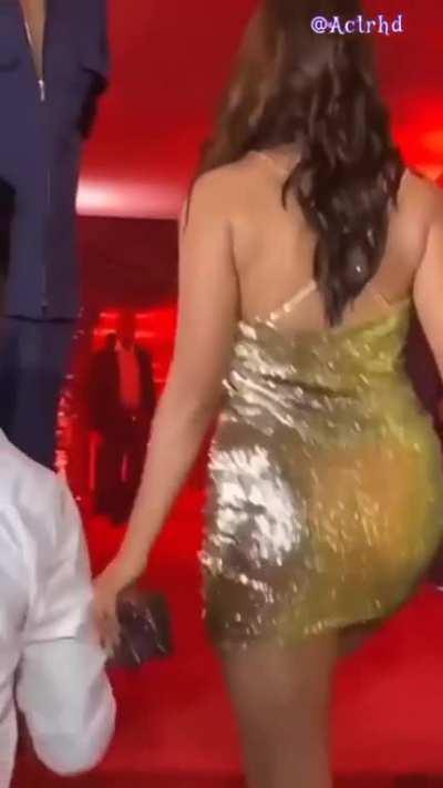 Pooja Hegde In Golden Dress