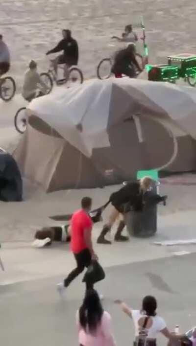 The reality of Venice boardwalk these days.