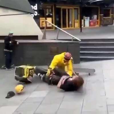 Sick kickflip to ball smash!