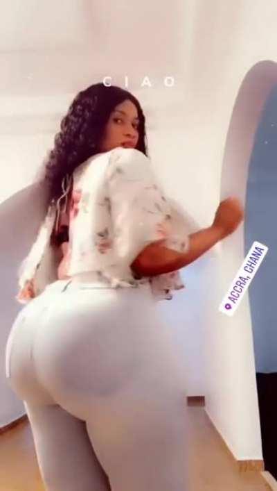 How she got all that in them pants?