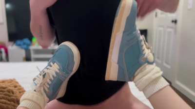 He loves using me so much I didn’t even have time to take off my shoes ;)