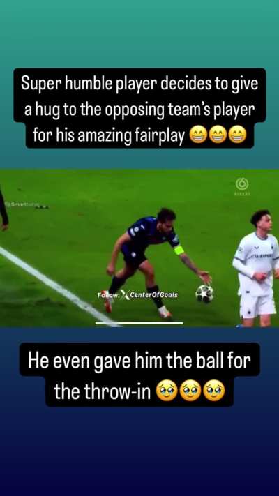 Amazing fairplay by Atalanta 😁