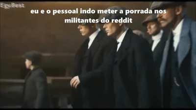 bater em militante so vamo