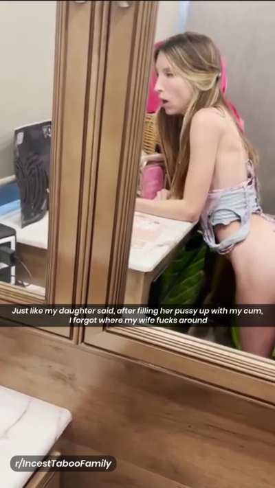 Just like my daughter said, after