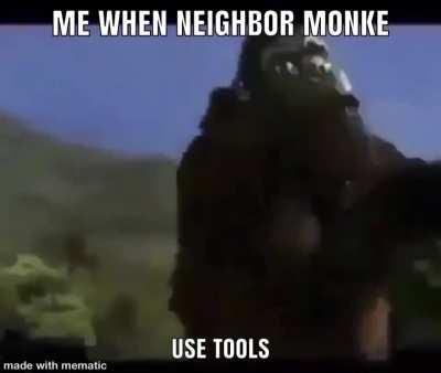 Stupid monke try become human 😡