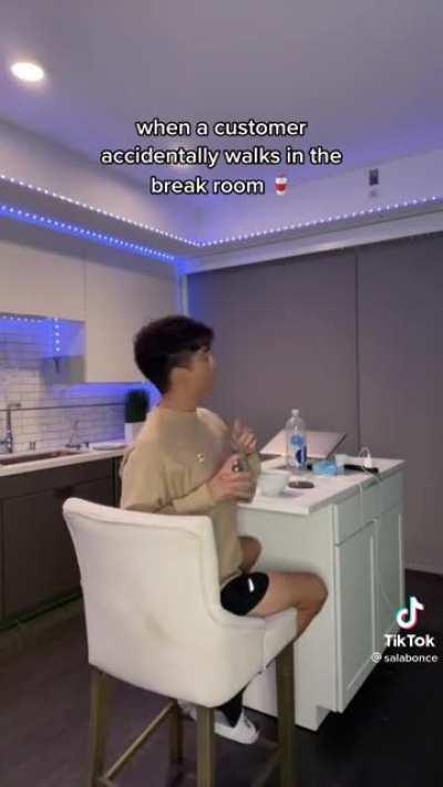 Us taking out all of our pent up aggression on customers when they come into our sub: