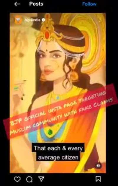 This was on BJPs official handle. Just straight up genocidal rhetoric. 