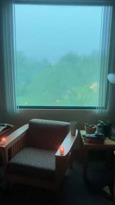 I was like 12pm and the street lights came on. Good reading day.