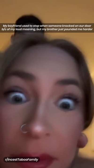 My boyfriend used to stop when someone knocked on our door