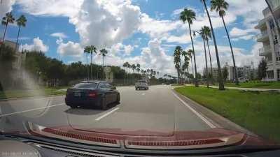 I wonder if he knew side view mirrors are a thing