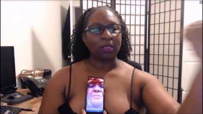 Dominant mature muscular ebony American woman.