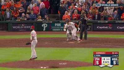 [Highlight] [Highlight] Nick Castellanos hustles and catches the pop up to force extras!