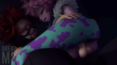 Mina Gets Creampied By Kirishima (Greatm8)