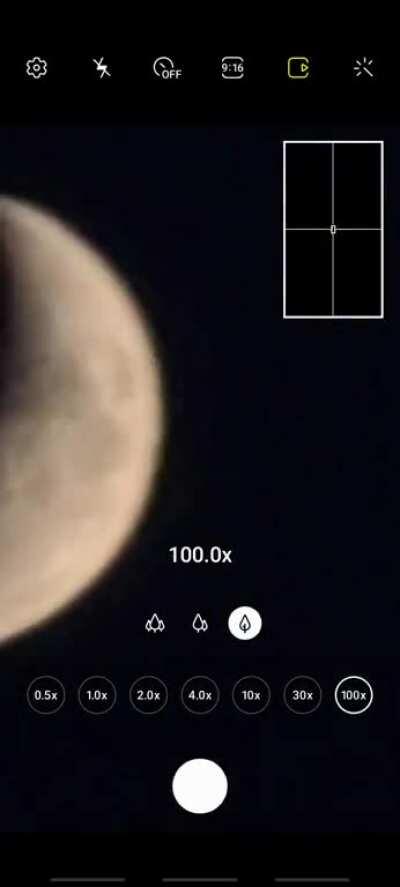 S20 Ultra 5G 100x Literal Space Zoom