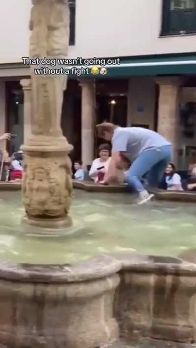 That dog wasn't going out without a fight.