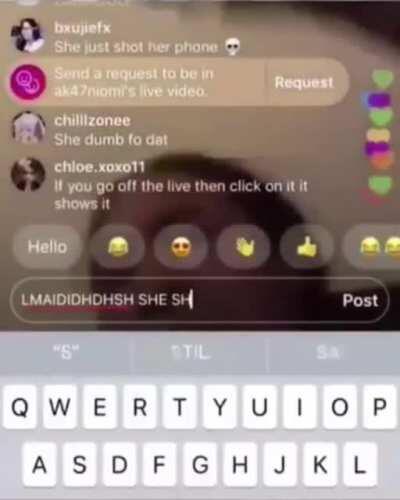 Showing off guns while streaming.