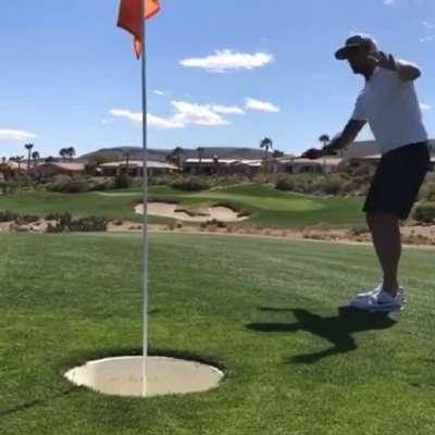 Finally made a putt outside of 3ft.