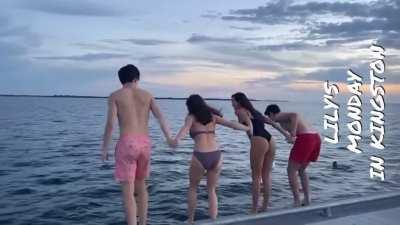 Lily Chee ass in bathing suit 😍