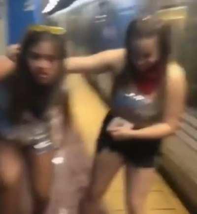 Drunk coming out of the metro