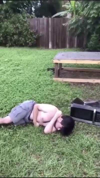 The dude is literally squirming in pain , but thats where the views come from right?