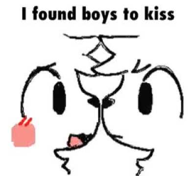 I got a boy to kiss!!