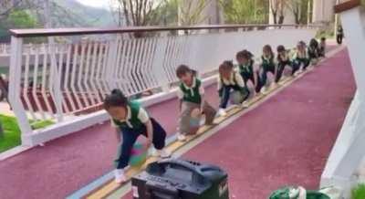 Chinese Kindergarten Basketball Training