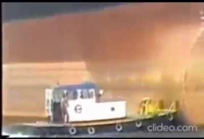 WCGW getting near a big ship at wrong spot at wrong time