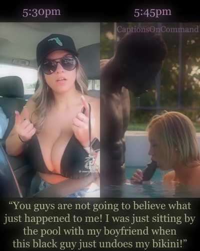 Your girlfriend went back to yell at that guy like 10 minutes ago... What could she possibly be doing?