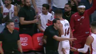 [Highlight] Patience from Herro under the basket leads to the no look finish and the and one opportunity