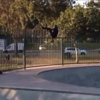 To flip over the fence