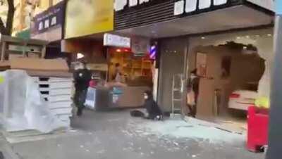 Guy gets a little too mad over road rager