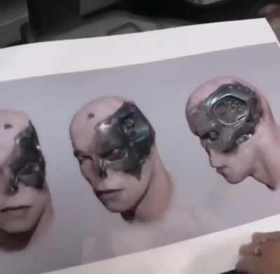 How the 'Terminator' of the remake in 2015 was created to look like young Schwarzenegger from the original film in 1984.