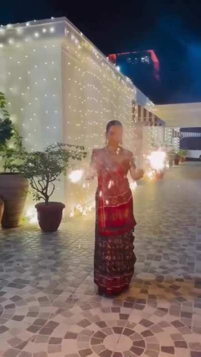 Kangana Ranaut celebrating Diwali in her Delhi MP House