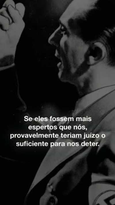 Discurso de Goebbels sobre a burrice de darmos liberdade de expressão aos Nazis (versão para tiktok, reels, shorts e zaps)