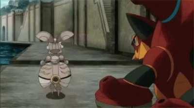 Megerna falling over