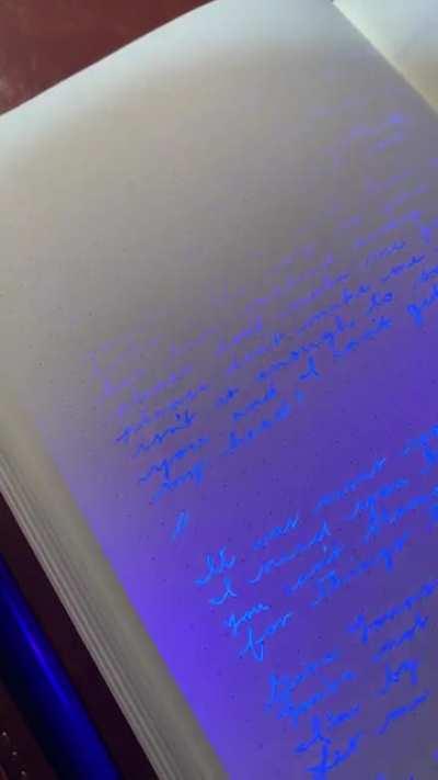 Nothing feels stealthier than using Noodler’s Blue Ghost 👻