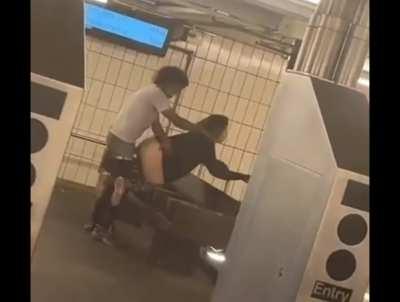 Before the E train arrives