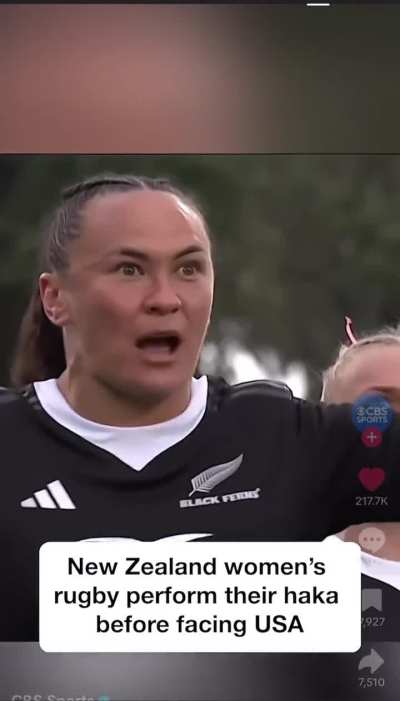 New Zealand Women’s Rugby Players Perform The Haka Before Facing Off Against Team USA