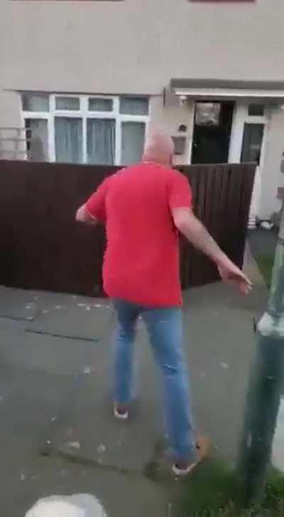 To intimidate another (younger) man