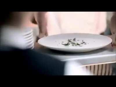 I know it's staged but her face looks funny