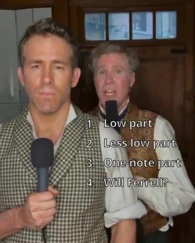 Ryan Reynolds singing but then someone else shows up.